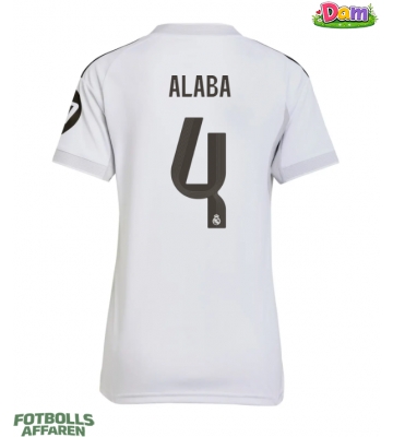 Real Madrid David Alaba #4 Hemmatröja Kvinnor 2025-26 Kortärmad